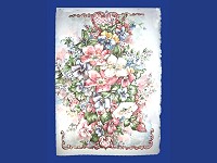 Embossed Pink Floral Card (SM726)